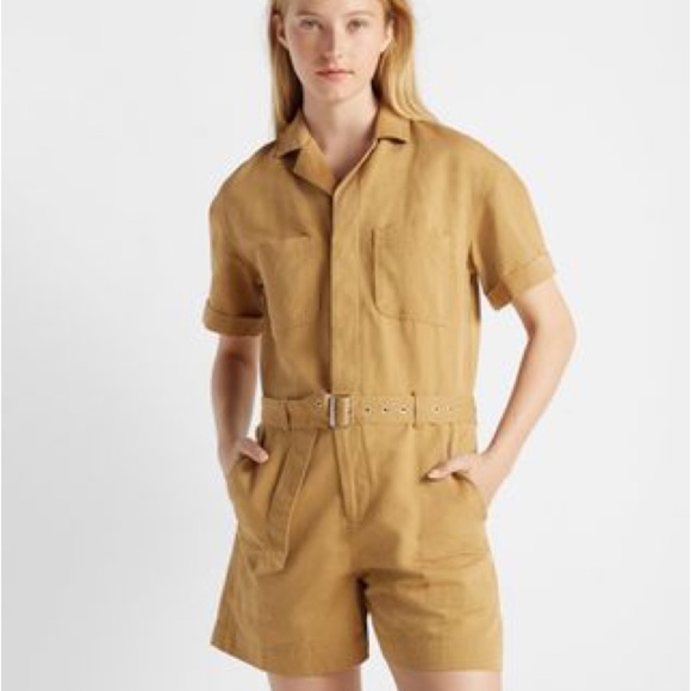 Short Sleeve Utility Jumpsuit